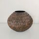 Carved wooden vase
