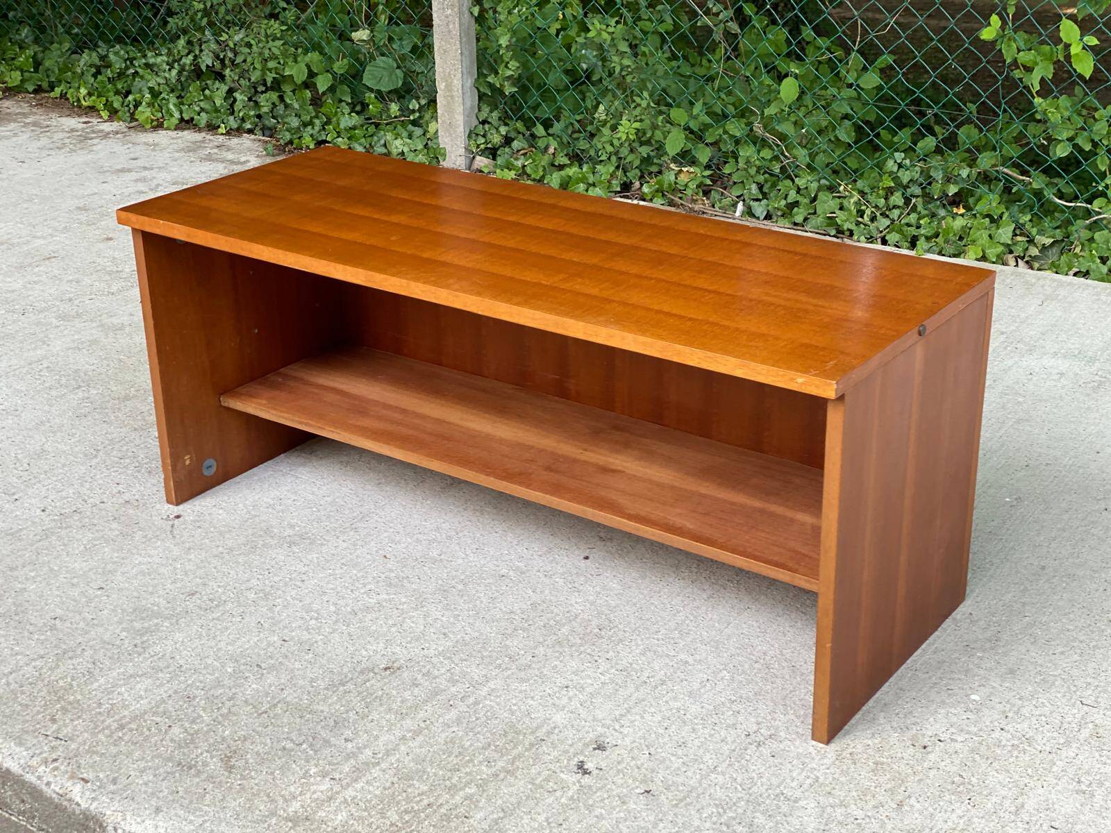 Scandinavian wooden shelf 1950 120x45cm