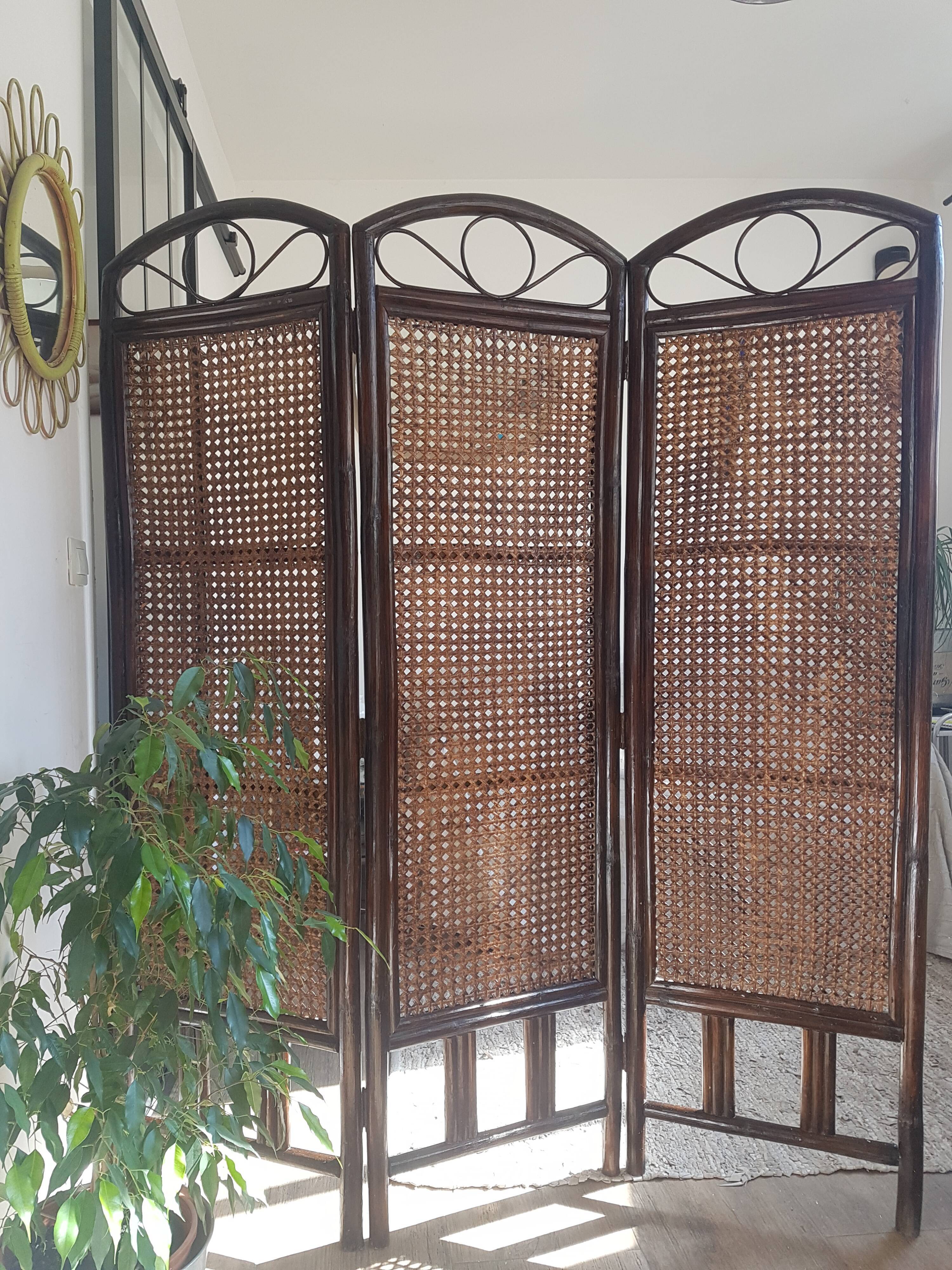 Rattan screen