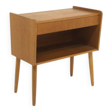 Table de chevet scandinave en chêne, Suède, 1960