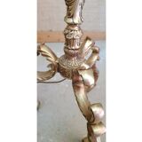 Golden bronze lamppost