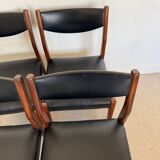 Lot de 4 chaises vintage scandinaves