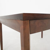 Table basse moderne scandinave de rectangle de bois de rose, années 60