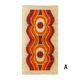 Tapis orange 'Waves' Space Age