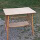 Console bureau en rotin des années 50