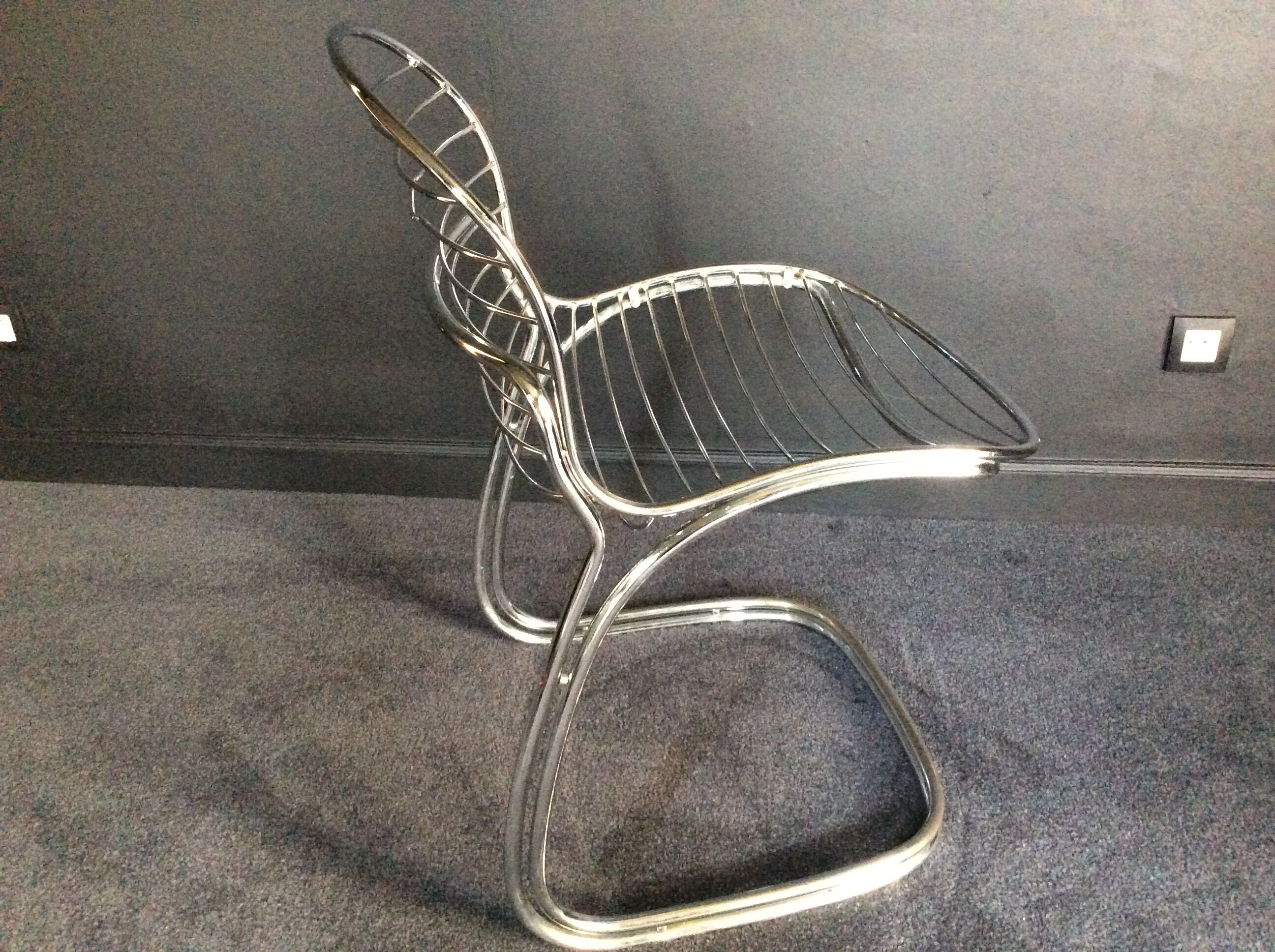 Chair in chromed metal 70´