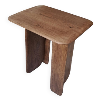 Solid oak side table