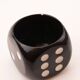 Black die-shaped pot 12 by 12.