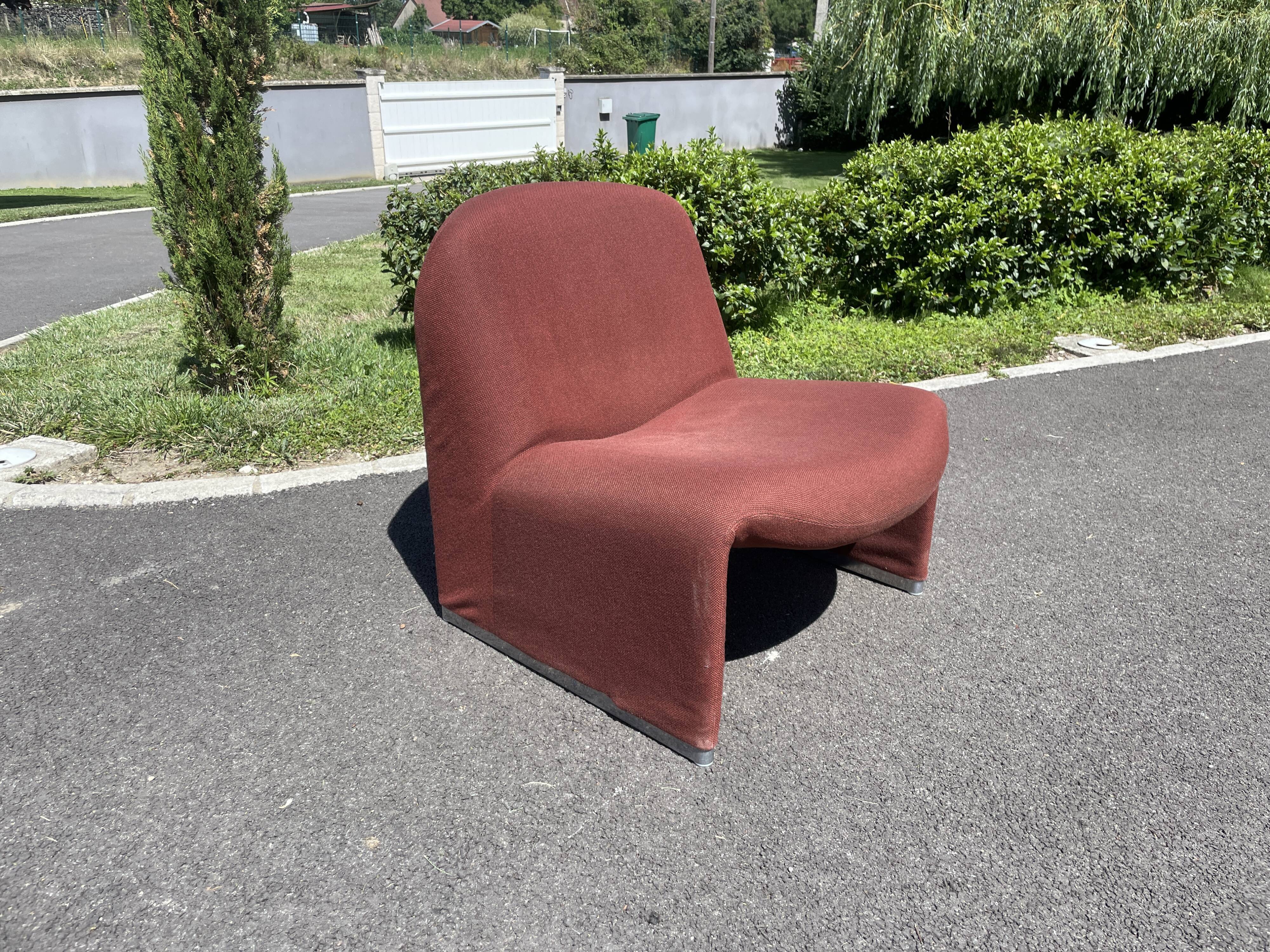 Alky heater armchair by Giancarlo Piretti for castelli 1970