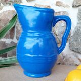 Blue pitcher