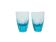Art Deco crystal glasses, Czechoslovakia, 1930s, set of 2