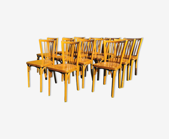 Lot de 14 chaises bistrot Baumann