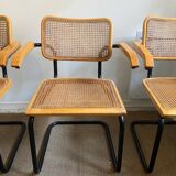 Rare ensemble de fauteuils B64 par Marcel Breuer