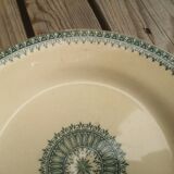 Plate old Terre de Fer Creil and Montereau Collection English