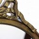 Round mirror, brass frame with décor 37x37cm