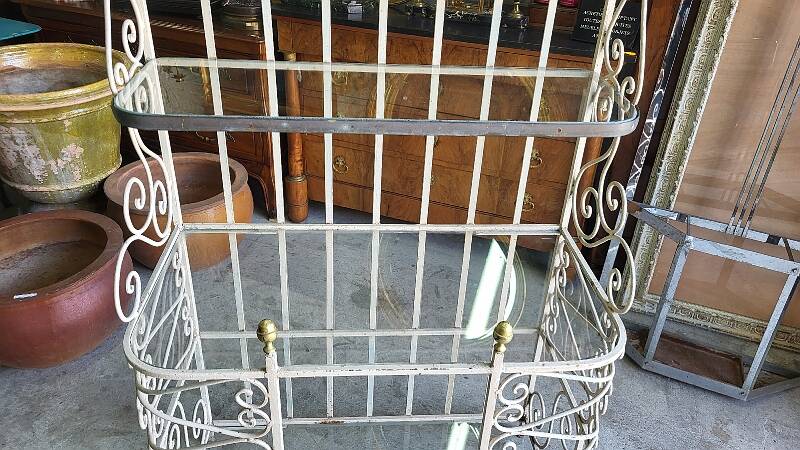 Etagere boulangere ancienne en fer forge a 5 niveaux