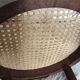 Paire de tabouret cannés