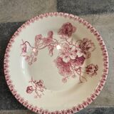 Iron earth porcelain plate from Gien