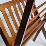 Folding teak magazine rack by Cees Braakman