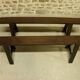 Pair of benches of oak farm.