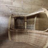 Vintage rattan coffee table