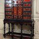 Important Antwerp cabinet in tortoiseshell, ebony and bronze, 17th century