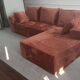 Vintage ribbed sofa available in several colours