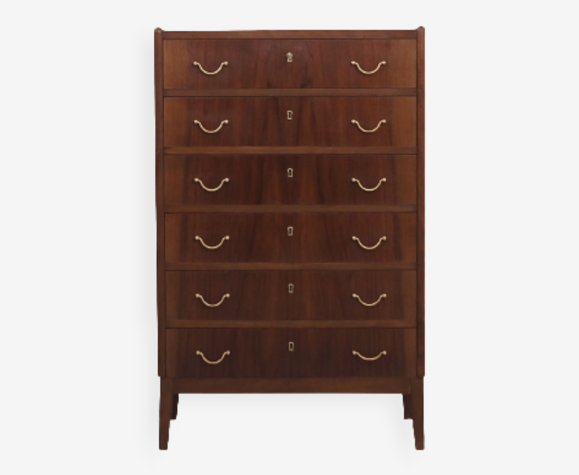 Commode en noyer, design danois, années 60, production: Danemark