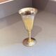 Vintage Falstaff Silver-Plated Wine Glass Goblet, Made in Spain, Ornate Stem Cup