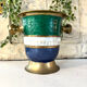 French Cloisonne cooler, Vintage Shell Inlay Barware Enamel Ice Bucket