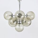 E. R. Nele Temde lustrous atomic chrome Sputnik Space Age pendant lamp tulip