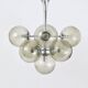 E. R. Nele Temde lustre atomic Sputnik chromé Space Age lampe suspendue tulipe