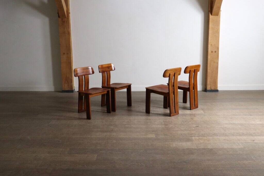 Mario Marenco Sapporo dining chairs Mobil Girgi Italy 1970s