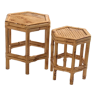 Tables en bambou vintage