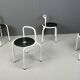 Postmodern dining chairs by Pietro Arosio for Airon, 1980s
