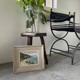 Oil on wood Mediterranean Sea J.Bellemont