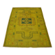 Oushak Decorative Anatolian Floral Wool Rug sku 3839