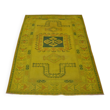 Oushak Decorative Anatolian Floral Wool Rug sku 3839