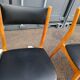 Series of 4 vintage scandinavian chairs with compass feet