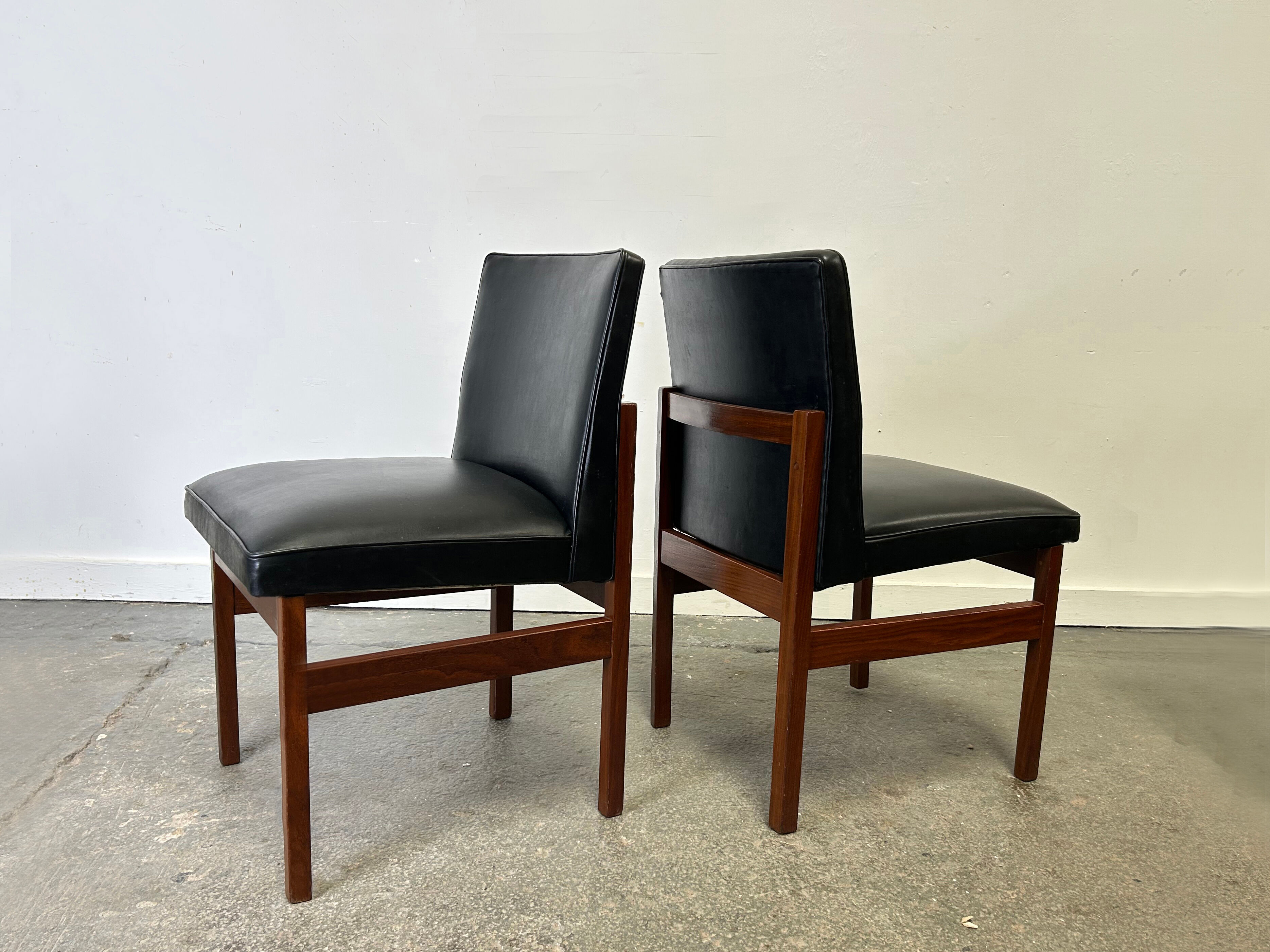 Set of 4 Mid-Century 1960s solid teak dining chairs by Peter Hayward for Va