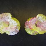 Pair of multicolored glass vases from Clichy