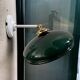 Tilting wall light in green opaline