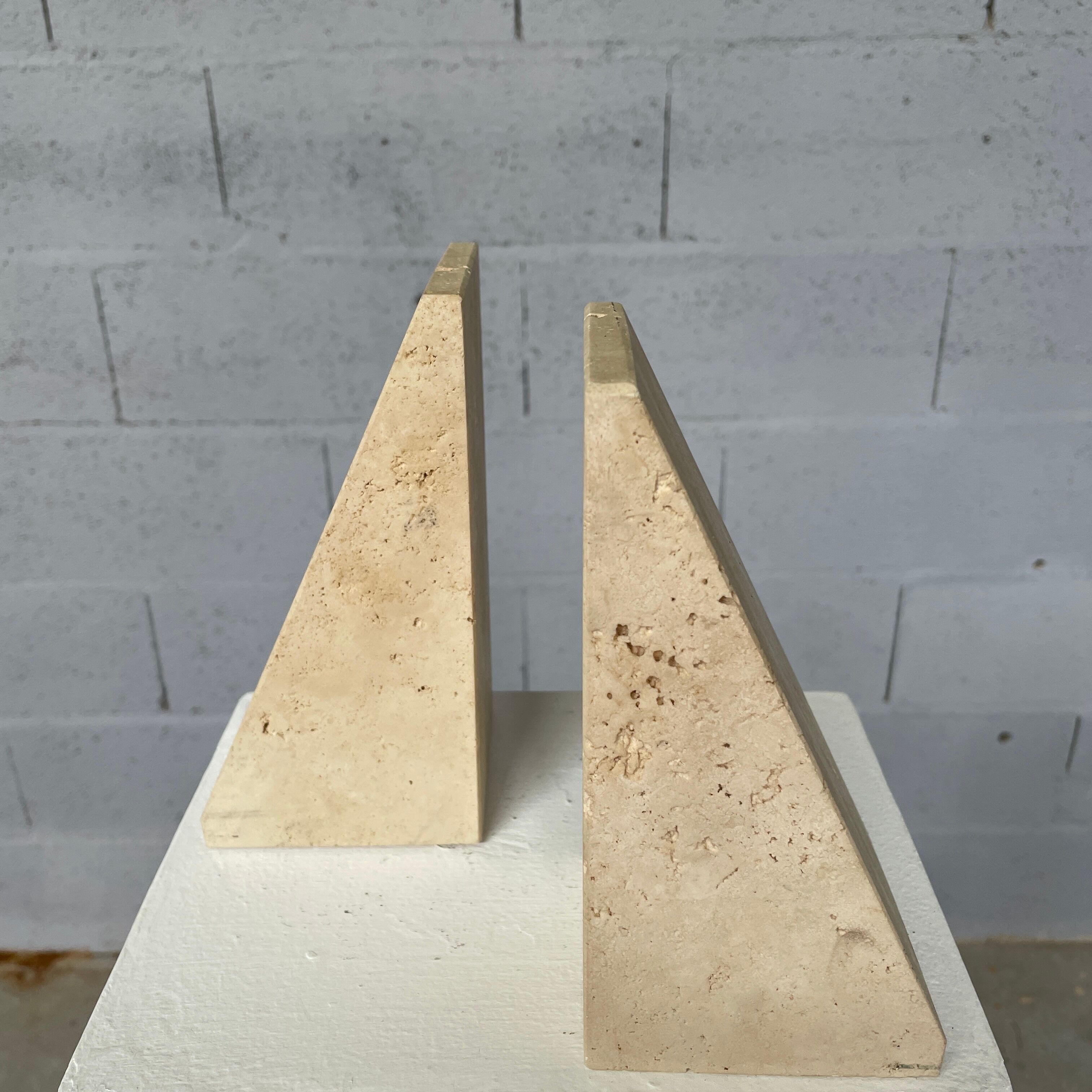 Travertine bookends