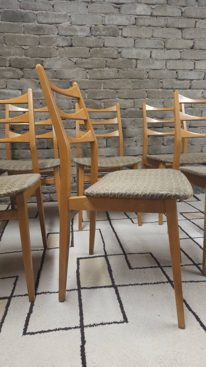 Set de 6 chaises scandinaves par Bähre Mignon Möbel 1960