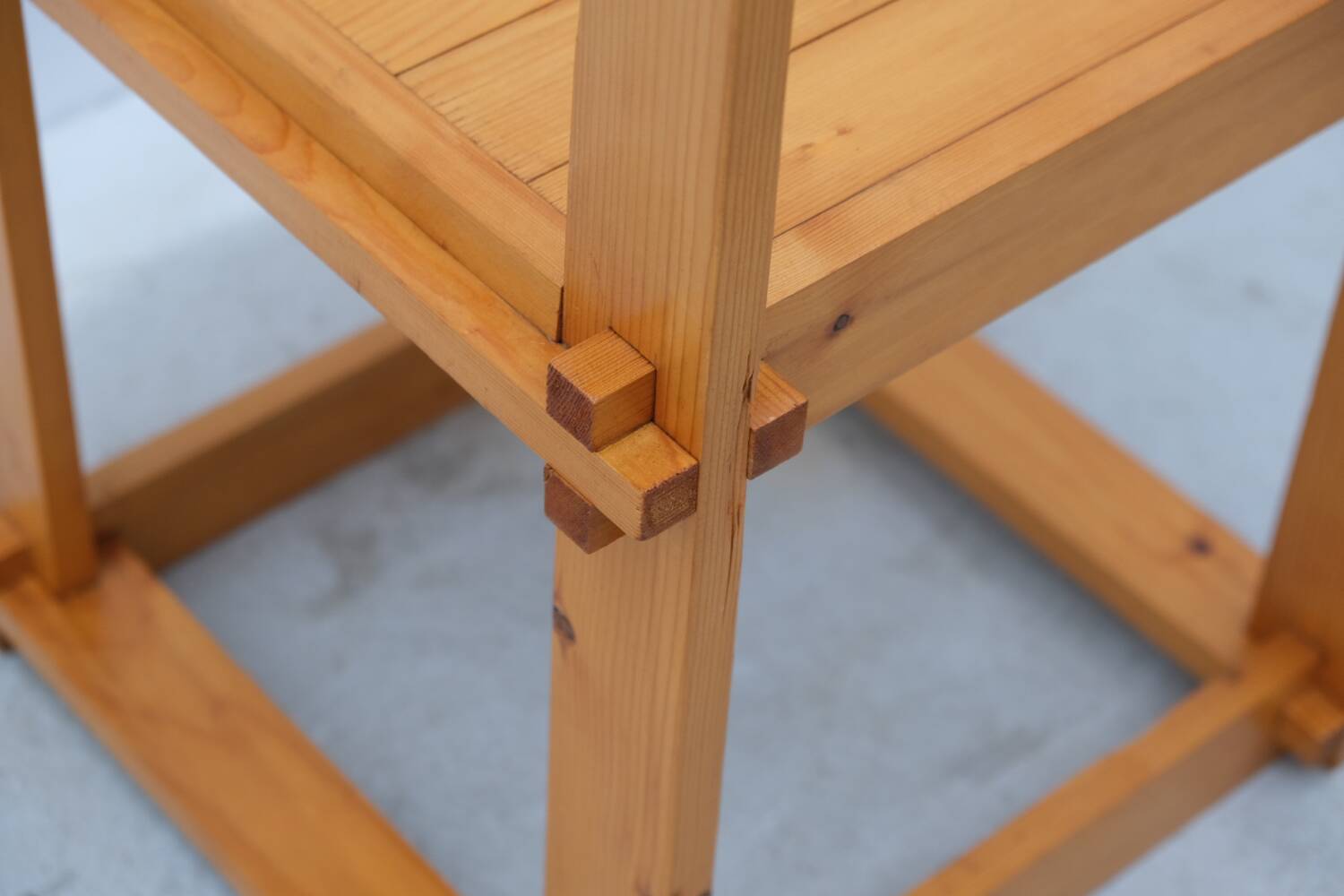 Solid pine chair, 1970