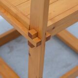Solid pine chair, 1970