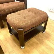 Fauteuils rétro avec repose-pieds, Hikor, années 1970