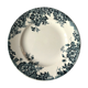 Assiette ancienne en faïence fine, décor "Marie-Louise", Moulin des Loups Hamage, vers 1900
