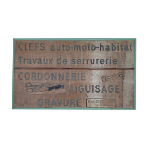 Panneau enseigne de Serrurerie