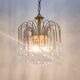 Murano glass & brass teardrop waterfall chandelier, italy, 1970s